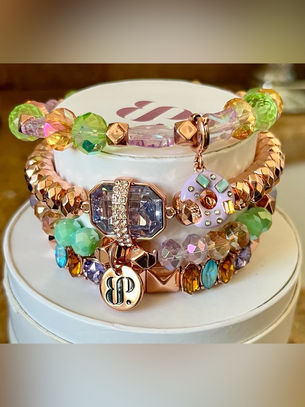 Bomb Party Retro Donut Stack RBP6942 A Hole Lotta Love HTF